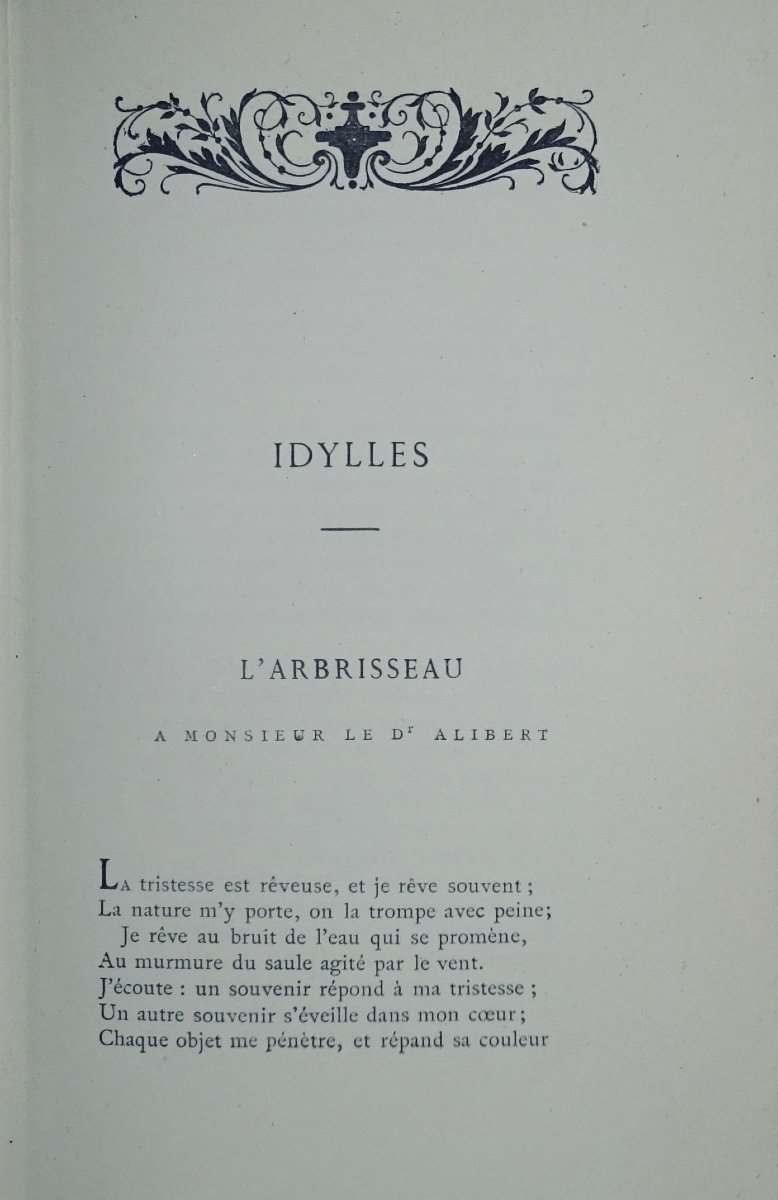 DESBORDES-VALMORE (Marceline) - 1819-1833 Idylles - Élégies. Alphonse Lemerre, vers 1920.-photo-1