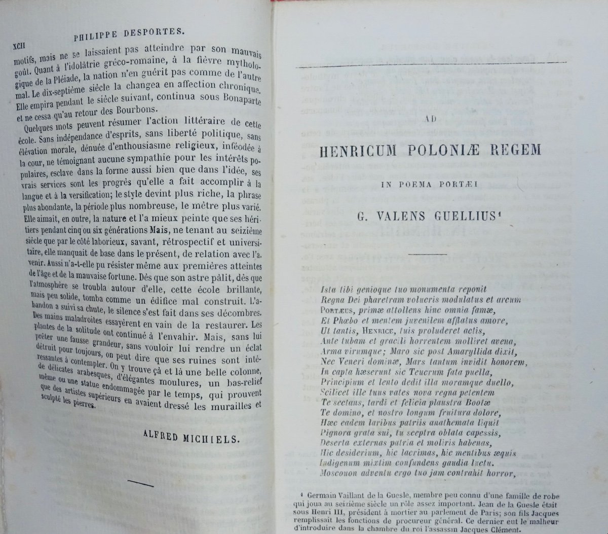 DESPORTES - Oeuvres de Philippe Desportes. Delahays, 1858 et en cartonnage d'éditeur.-photo-3