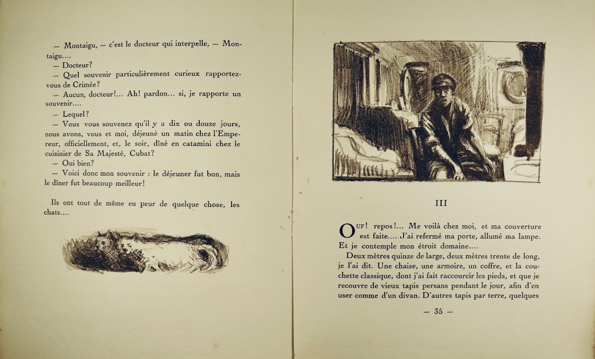 FARRÈRE (Claude) - La nuit en mer. Paris, Flammarion, 1928, illustré par FOUQUERAY.-photo-3