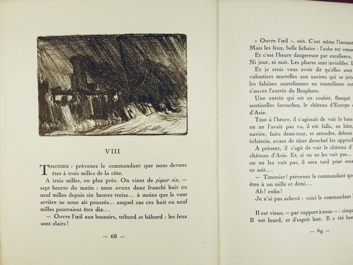 Farrère (claude) - Night At Sea. Paris, Flammarion, 1928, Illustrated By Fouqueray.-photo-8