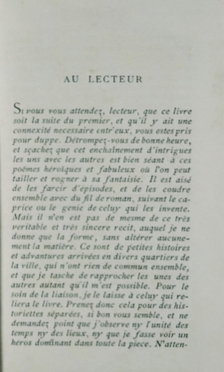 FURETIÈRE (Antoine) - Le roman bourgeois. Chez E. Picard, 1868, en cartonnage bleu marine.-photo-4