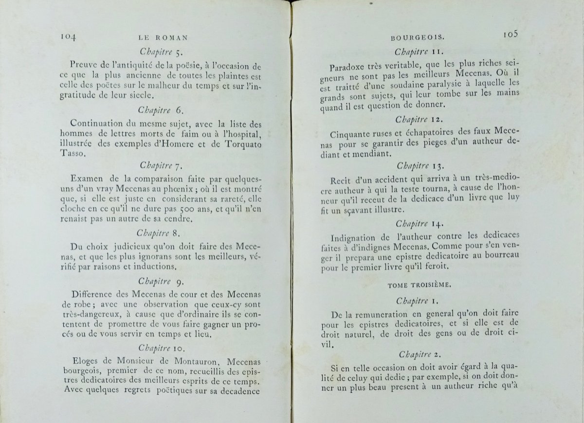 FURETIÈRE (Antoine) - Le roman bourgeois. Chez E. Picard, 1868, en cartonnage bleu marine.-photo-8