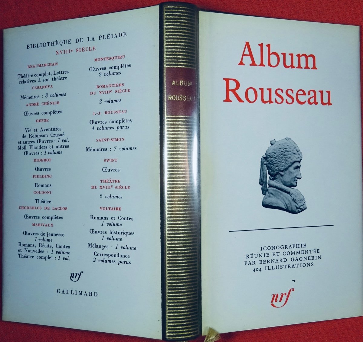 Gagnebin (bernard) - Rousseau Album. Paris, éditions Gallimard, 1976, In Publisher's Cardboard.-photo-2