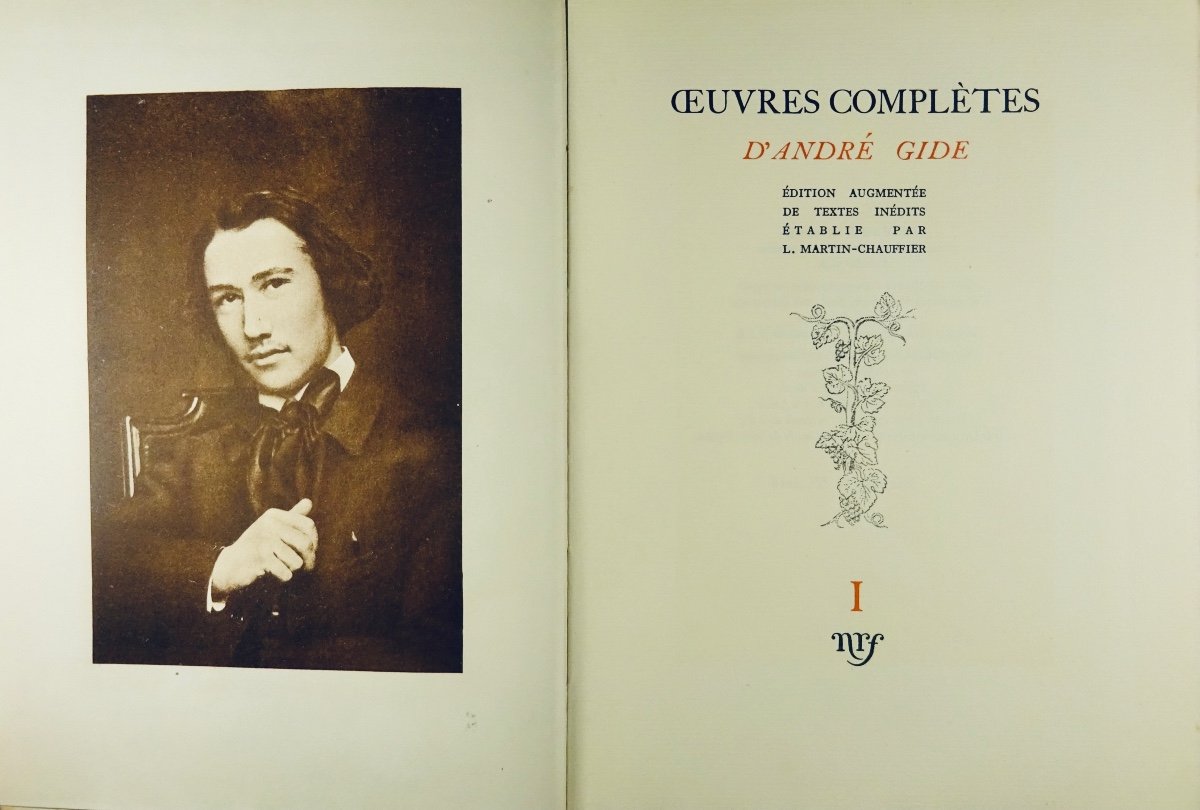 Gide (andré) - Complete Works Of André Gide. Editions Gallimard, 1953, Paperback 15 Volumes.-photo-2