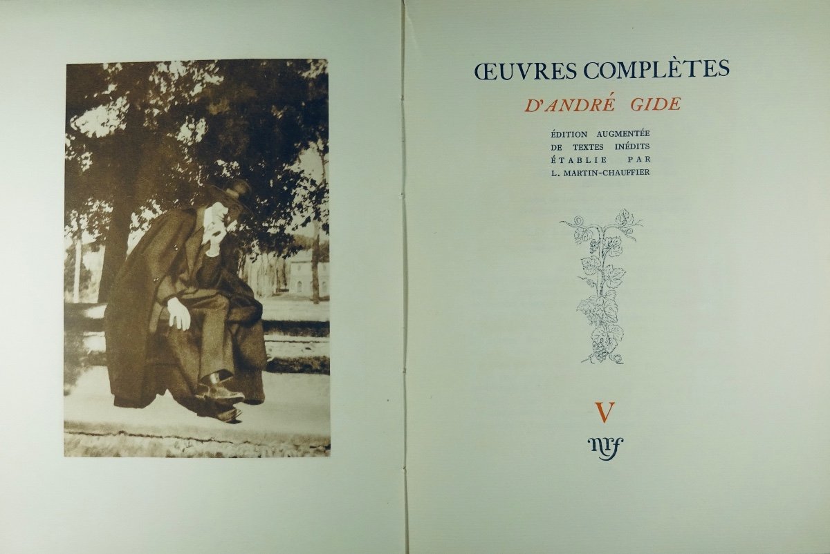 Gide (andré) - Complete Works Of André Gide. Editions Gallimard, 1953, Paperback 15 Volumes.-photo-4