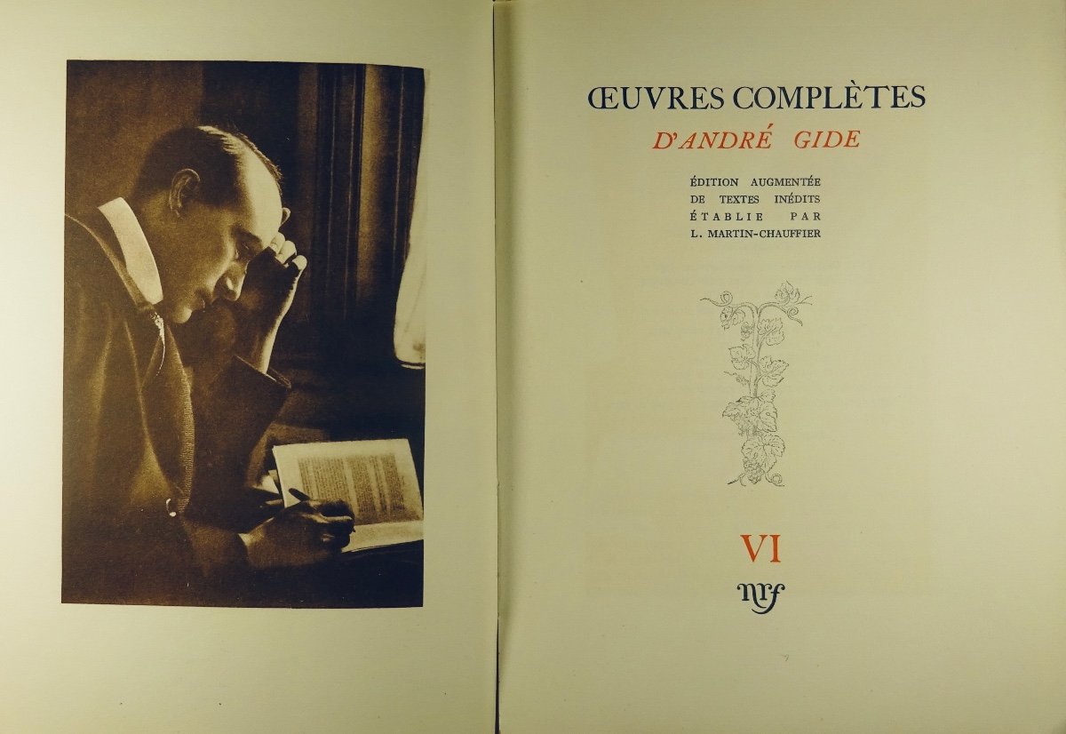 Gide (andré) - Complete Works Of André Gide. Editions Gallimard, 1953, Paperback 15 Volumes.-photo-5