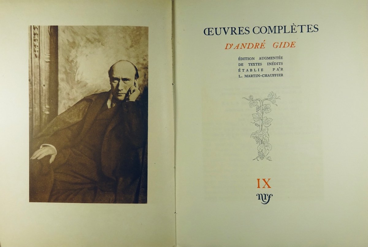 Gide (andré) - Complete Works Of André Gide. Editions Gallimard, 1953, Paperback 15 Volumes.-photo-8