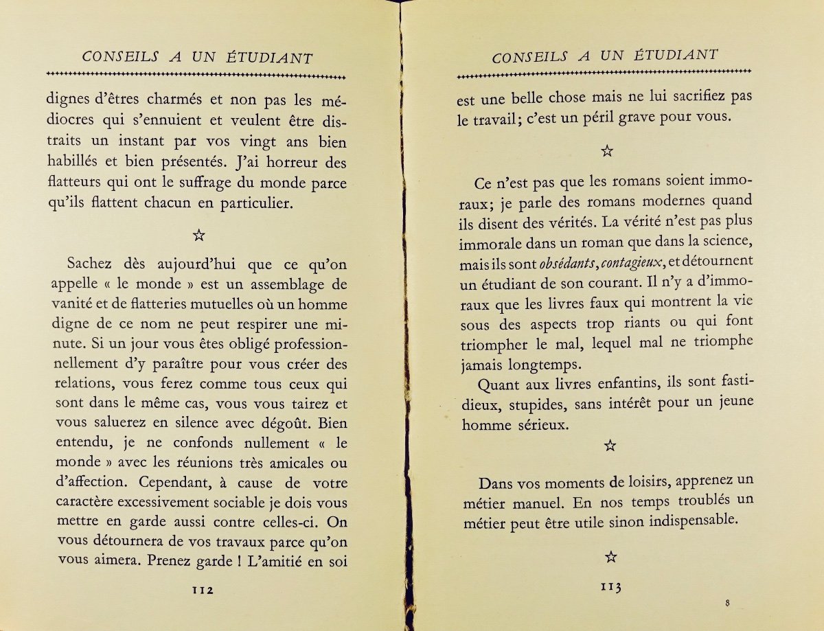 Jacob - Advice To A Young Poet. Followed By Advice To A Student. Gallimard, 1945, Bonet.-photo-7