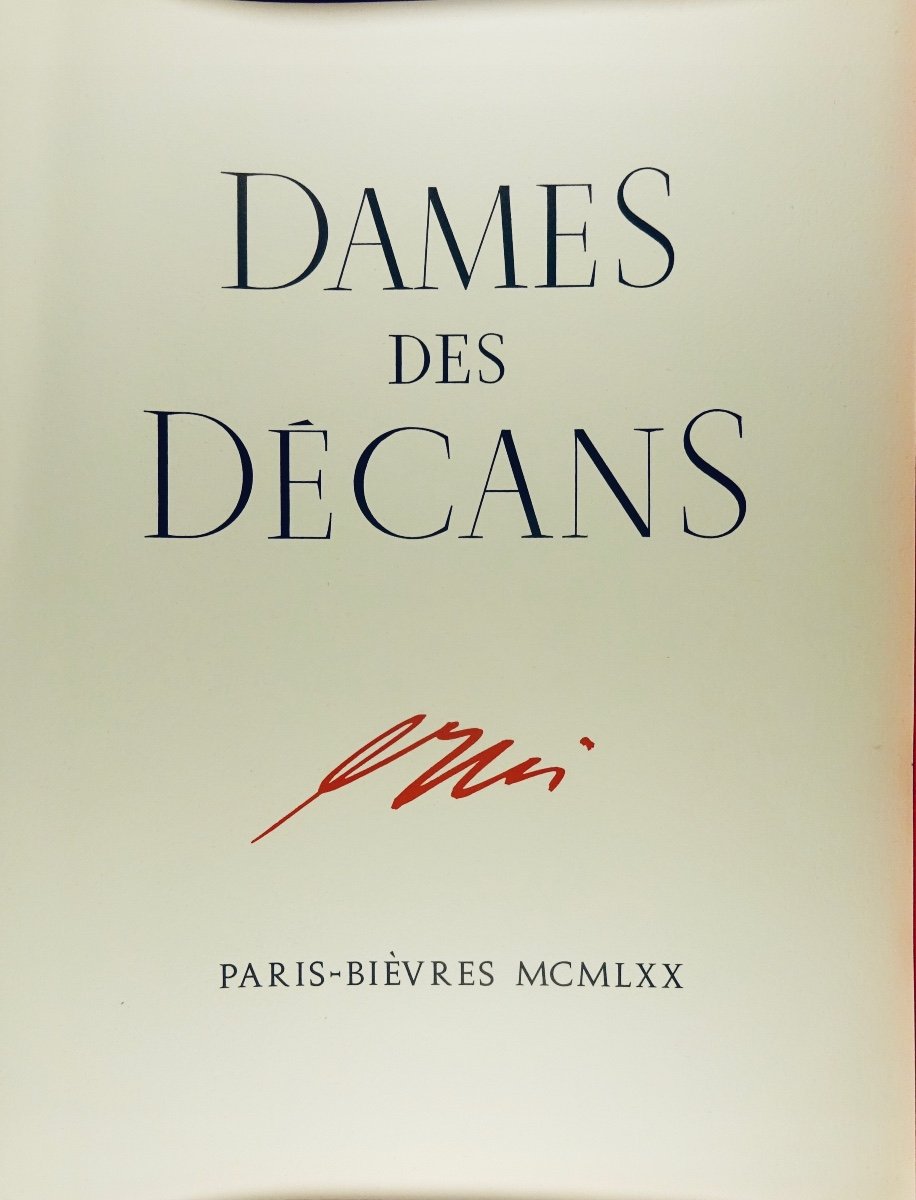 Jacob (max) - Ladies Of The Decans. Pierre De Tartas, 1970, Illustrated By Hans Erni.-photo-2