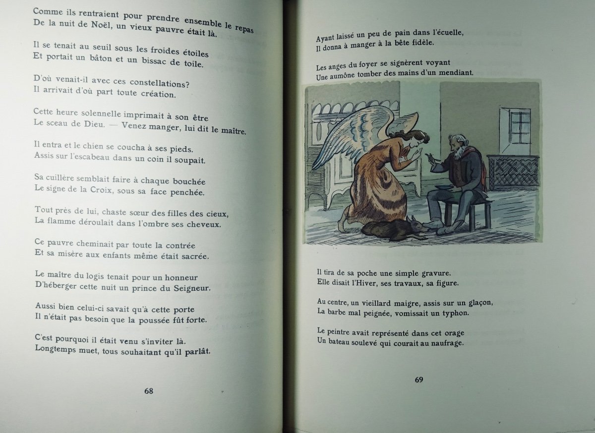 Jammes - The Christian Georgics. Literary Editions Of France, 1950, Drawing By Labat.-photo-7