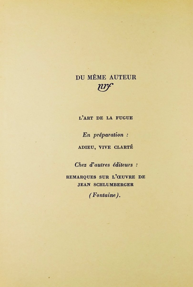 Lambert (jean) - Treaty Of The Beautiful Role. Gallimard, 1945, In A Cardboard Box By Prassinos.-photo-3