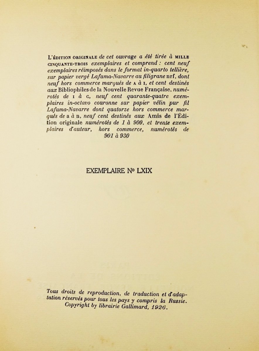 Léautaud (paul) - The Theater Of Maurice Boissard 1907-1923. Gallimard, 1926, First Edition.-photo-1
