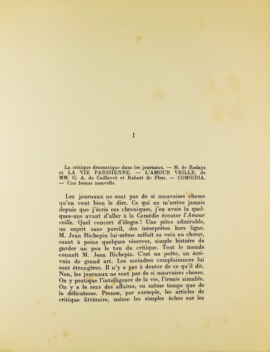 Léautaud (paul) - The Theater Of Maurice Boissard 1907-1923. Gallimard, 1926, First Edition.-photo-4