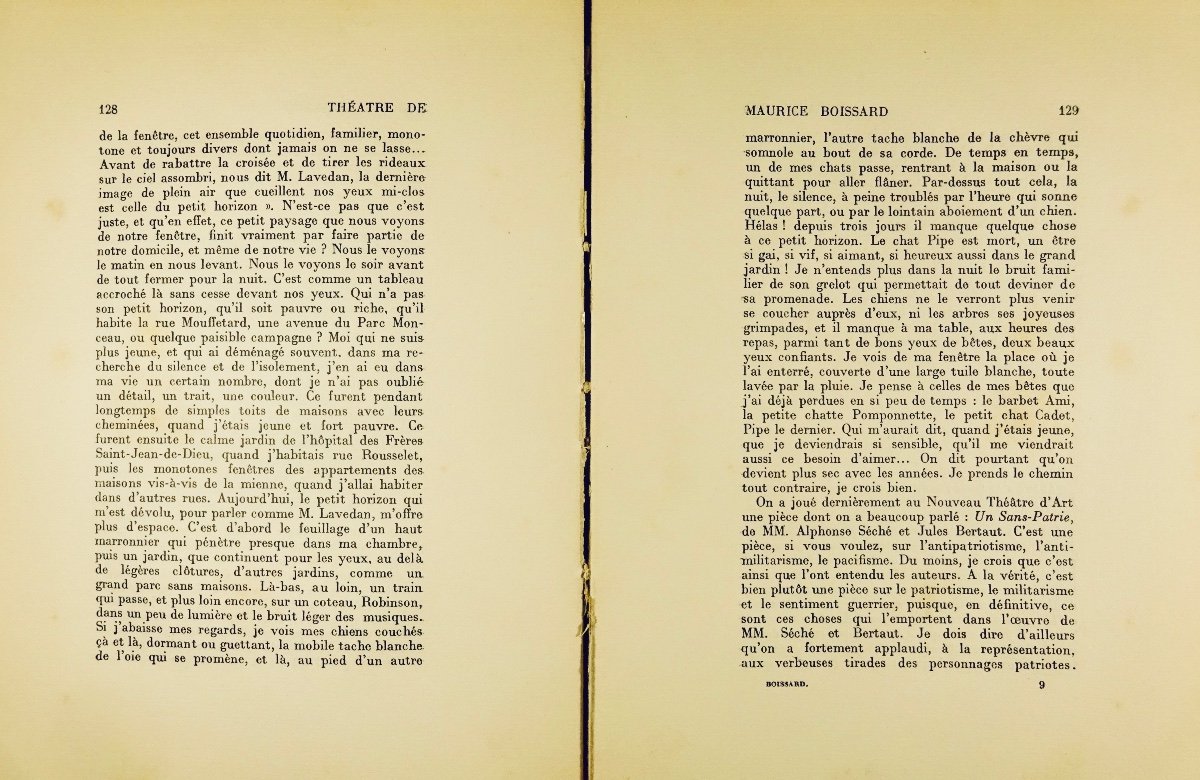 Léautaud (paul) - The Theater Of Maurice Boissard 1907-1923. Gallimard, 1926, First Edition.-photo-8