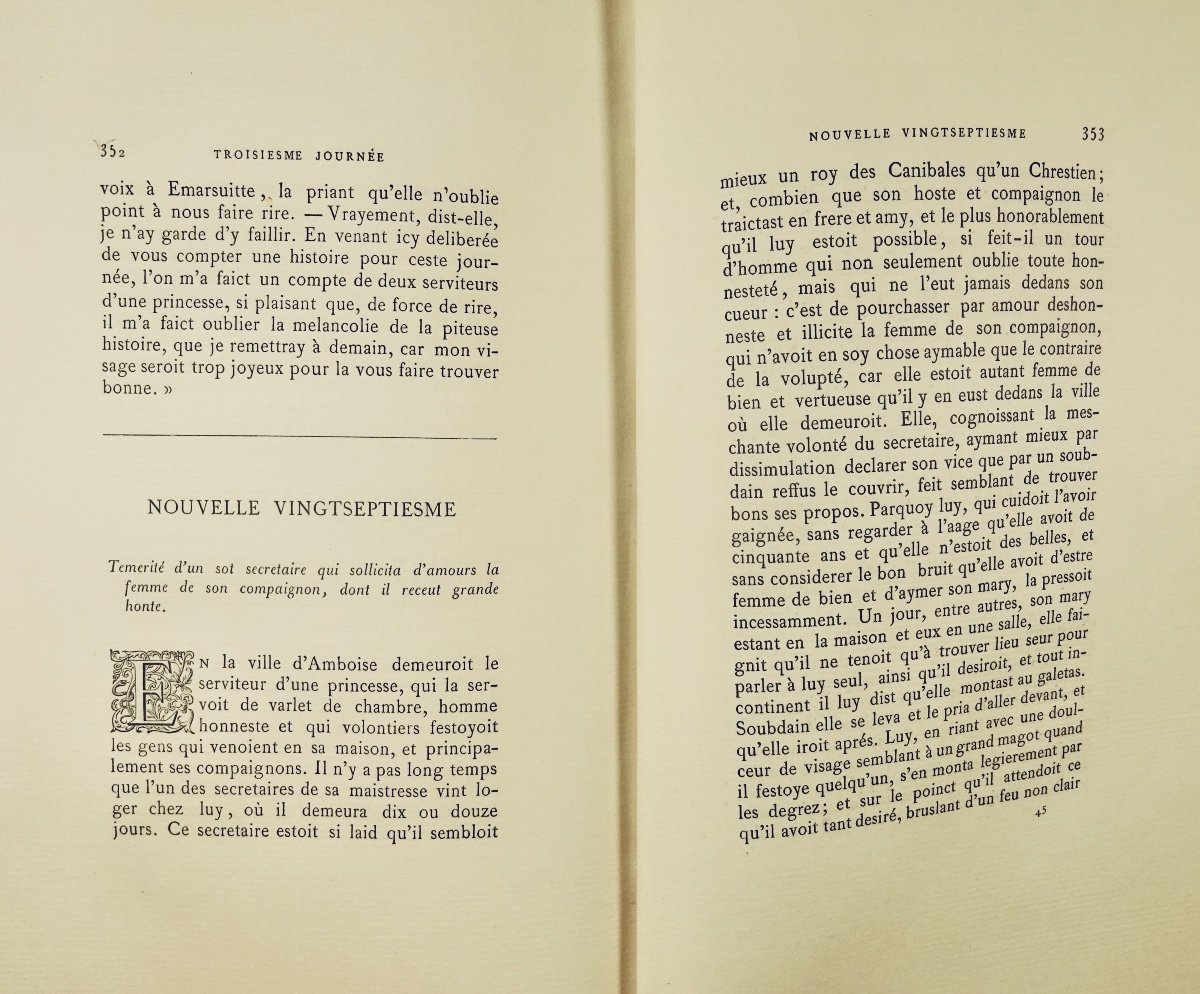 NAVARRE (Marguerite de) - L'Heptaméron des nouvelles. Librairie des Bibliophiles, 1879.-photo-8