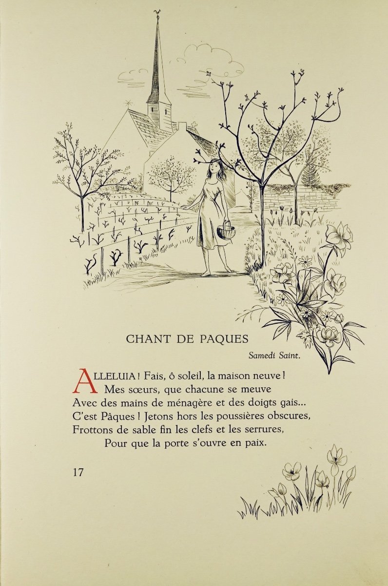 Noël - Songs And Times. Marcel Lubineau, Publisher, 1958 And Illustrated By Clouzot.-photo-1