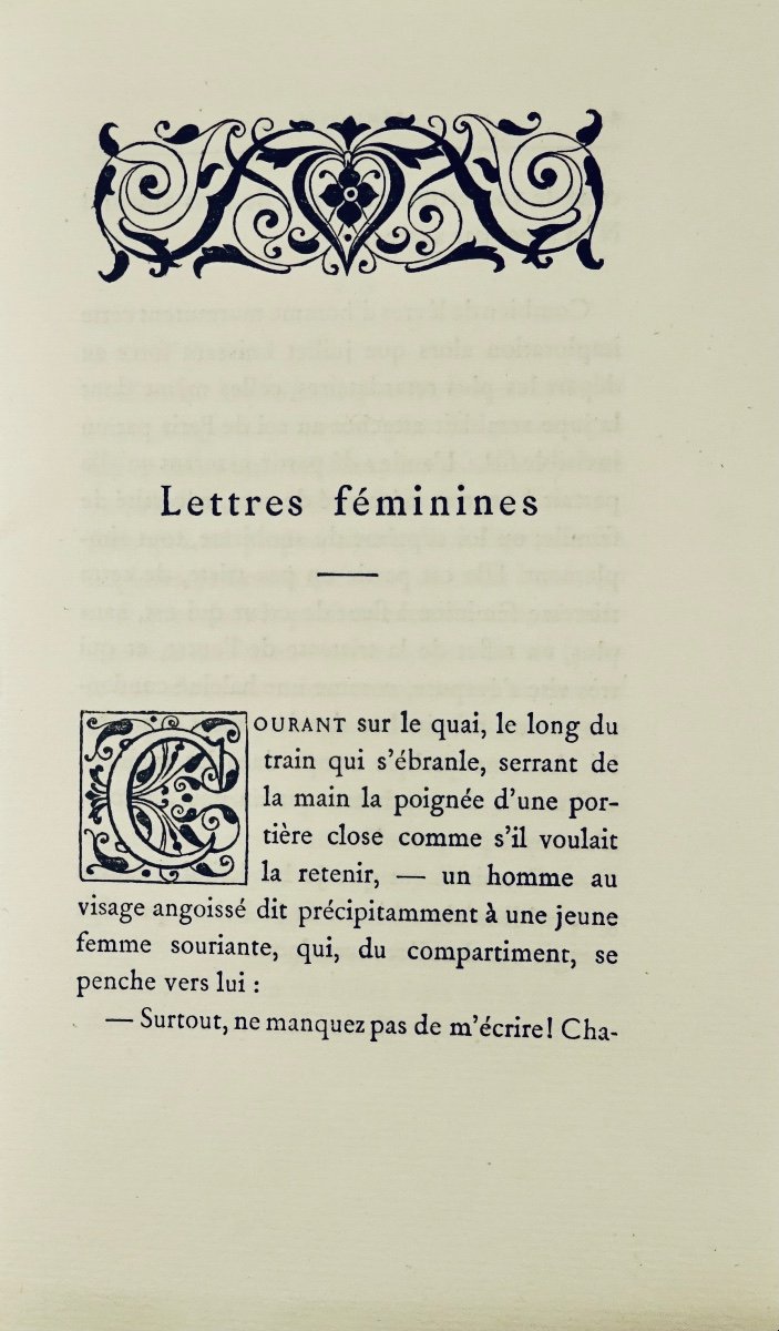 Prévost (marcel) - Femininities. Paris, Lemerre, 1910, First Edition On Large Paper.-photo-4