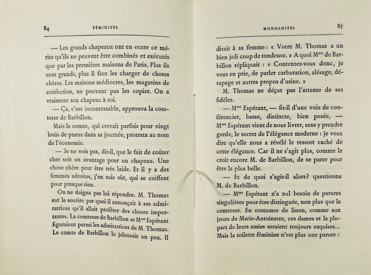 PRÉVOST (Marcel) - Féminités. Paris, Lemerre, 1910, édition originale sur grand papier.-photo-6