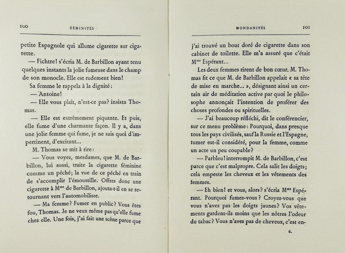 PRÉVOST (Marcel) - Féminités. Paris, Lemerre, 1910, édition originale sur grand papier.-photo-7