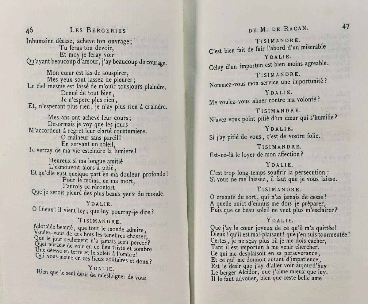 RACAN - Oeuvres complètes de Racan. Paris, Jannet, 1857 en cartonnage d'éditeur.-photo-2