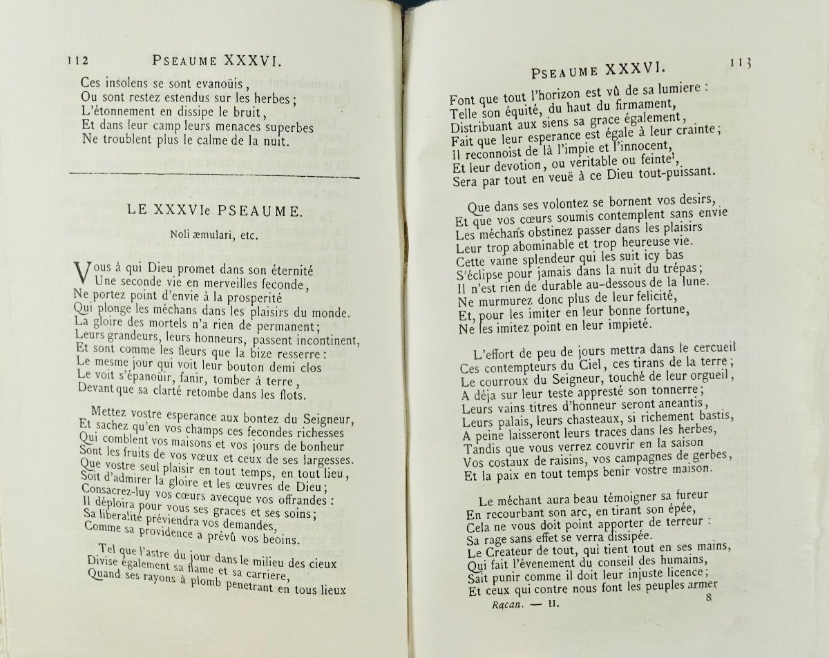 Racan - Complete Works Of Racan. Paris, Jannet, 1857 In Publisher's Cardboard.-photo-6