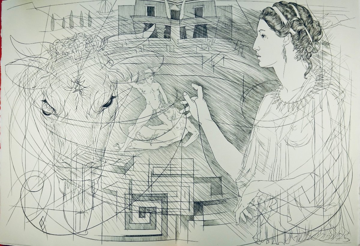 RACINE (Jean) - Phèdre. Grésivaudan et L'Artisan du Livre, 1973, illustrations de GARRANCE.-photo-7