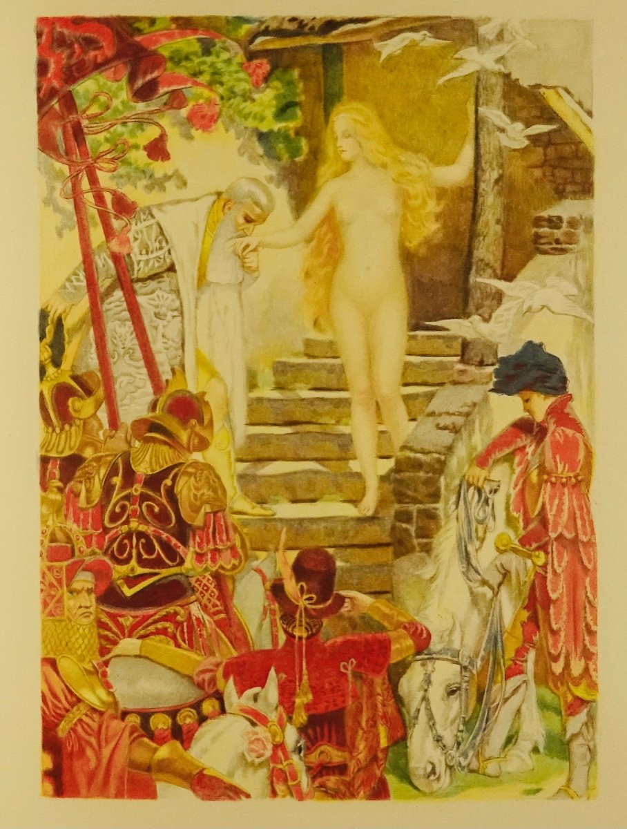 RÉGNIER - Trois contes à soi-même. Pour les cent bibliophiles, 1907, illustrations de RAY.-photo-4