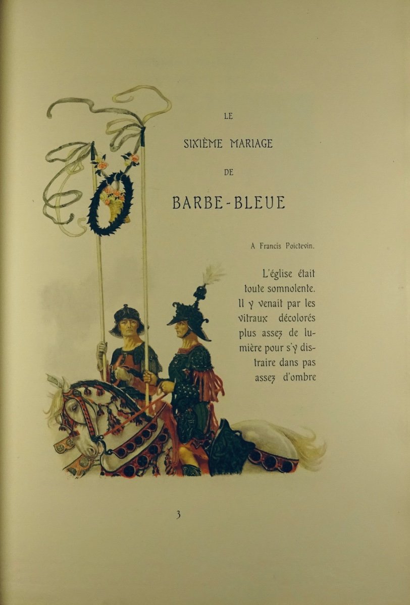 RÉGNIER - Trois contes à soi-même. Pour les cent bibliophiles, 1907, illustrations de RAY.-photo-3