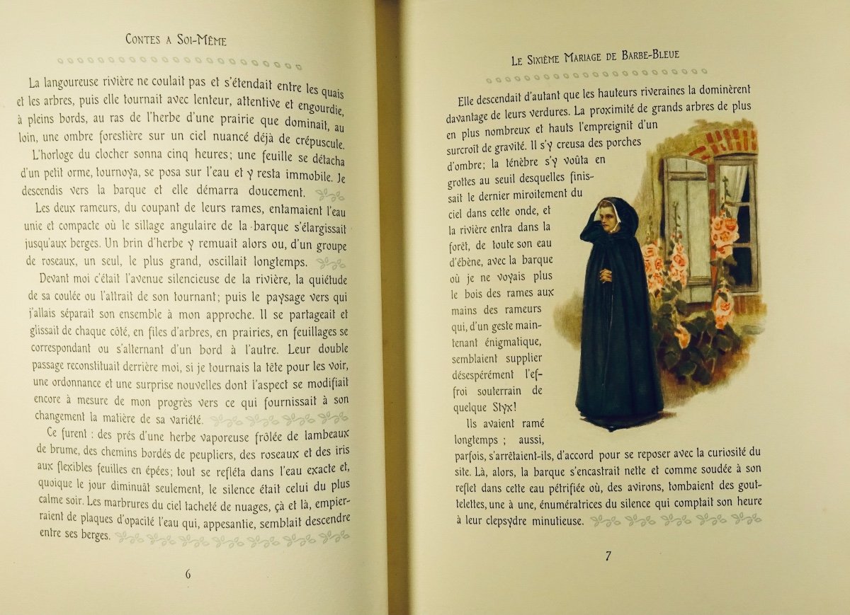 RÉGNIER - Trois contes à soi-même. Pour les cent bibliophiles, 1907, illustrations de RAY.-photo-5