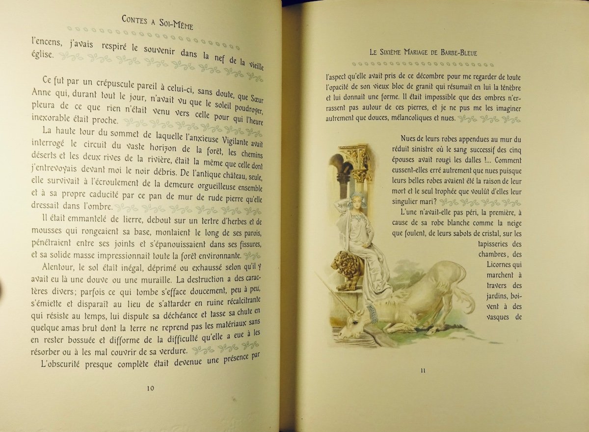 RÉGNIER - Trois contes à soi-même. Pour les cent bibliophiles, 1907, illustrations de RAY.-photo-7