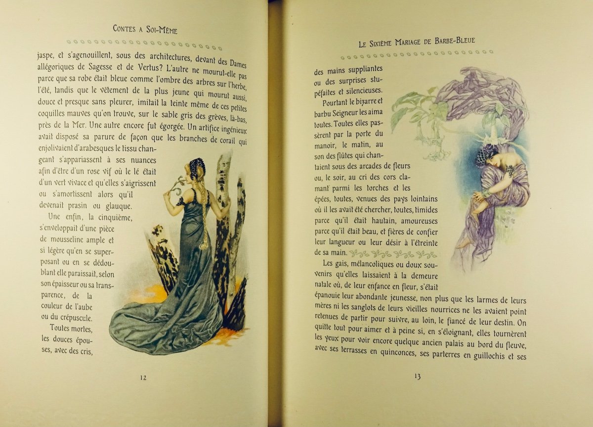 RÉGNIER - Trois contes à soi-même. Pour les cent bibliophiles, 1907, illustrations de RAY.-photo-8