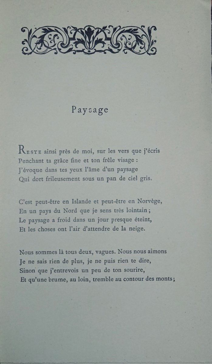 RIVOIRE (André) - Poèmes d'amour. Le songe de l'amour. Le chemin de l'oubli. Lemerre, 1920.-photo-3