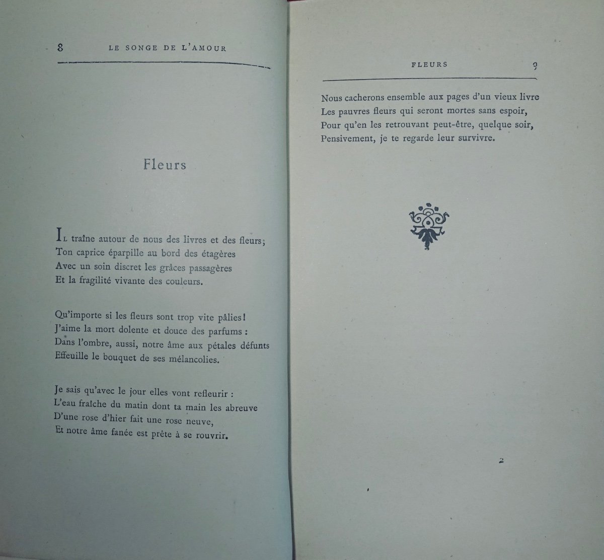 RIVOIRE (André) - Poèmes d'amour. Le songe de l'amour. Le chemin de l'oubli. Lemerre, 1920.-photo-4