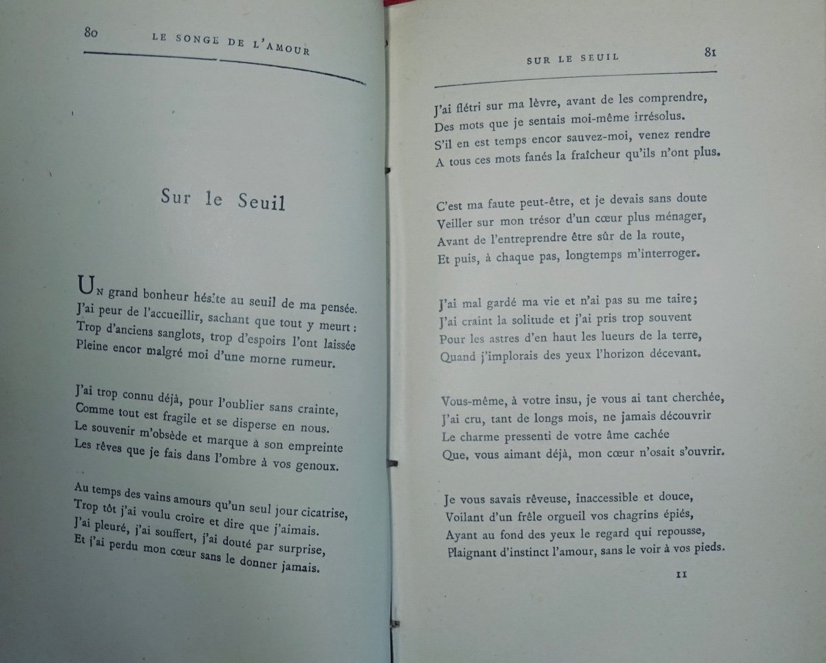 RIVOIRE (André) - Poèmes d'amour. Le songe de l'amour. Le chemin de l'oubli. Lemerre, 1920.-photo-7