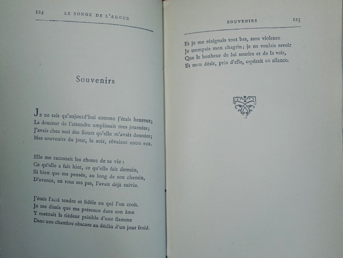 RIVOIRE (André) - Poèmes d'amour. Le songe de l'amour. Le chemin de l'oubli. Lemerre, 1920.-photo-8