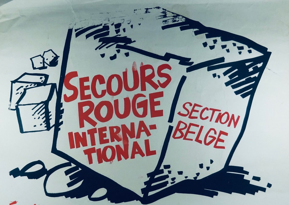SARTRE (Jean-Paul) - Affiche : Secours Rouge International. Section belge. 1971.-photo-2