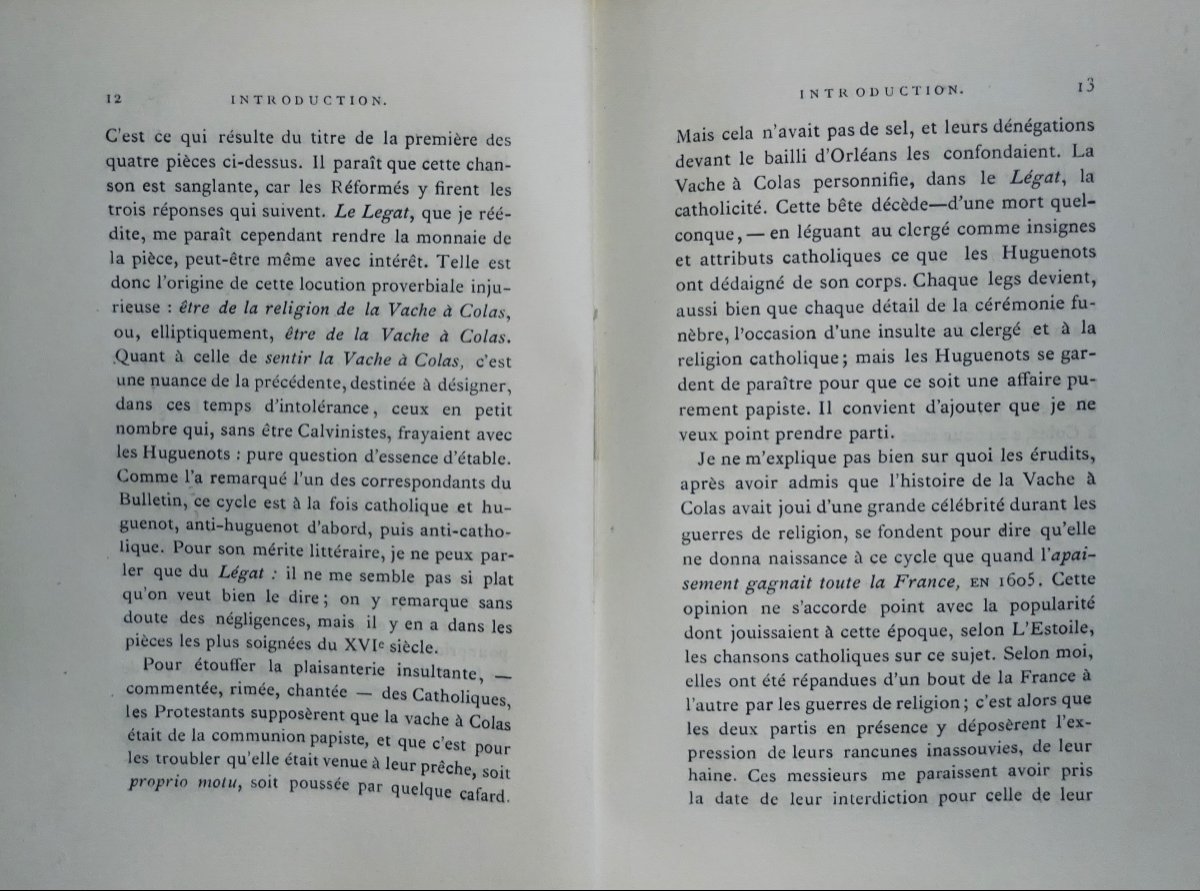 SEDEGE - Le légat de la vache à Colas. Académie des bibliophiles, 1868, exemplaire sur vergé.-photo-3