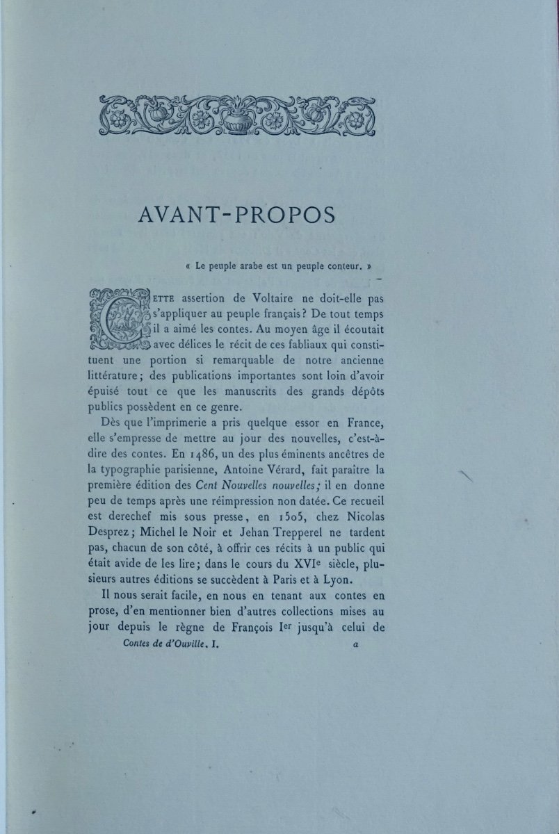 SIEUR D'OUVILLE - L'élite des contes du sieur D'Ouville. Librairie des Bibliophiles, 1883.-photo-4