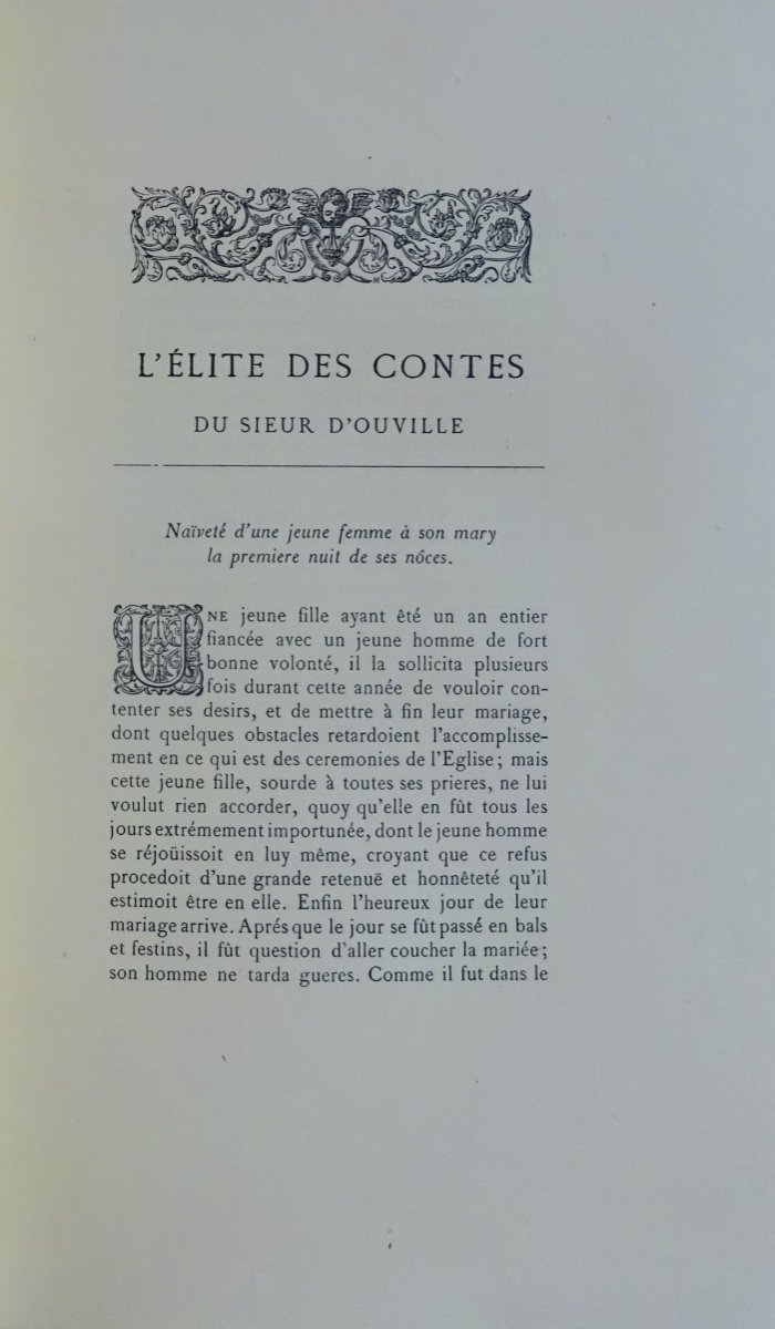 SIEUR D'OUVILLE - L'élite des contes du sieur D'Ouville. Librairie des Bibliophiles, 1883.-photo-2