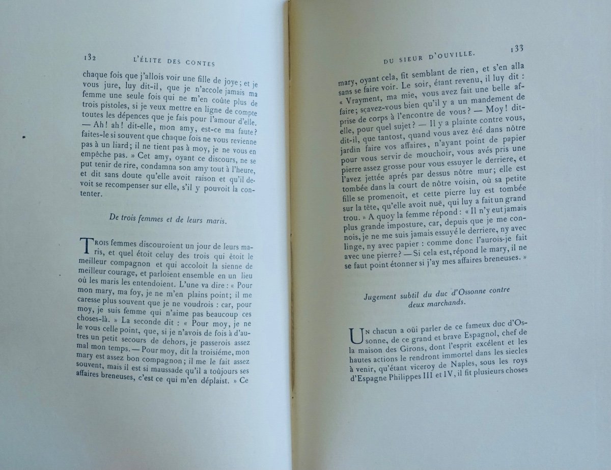 SIEUR D'OUVILLE - L'élite des contes du sieur D'Ouville. Librairie des Bibliophiles, 1883.-photo-3