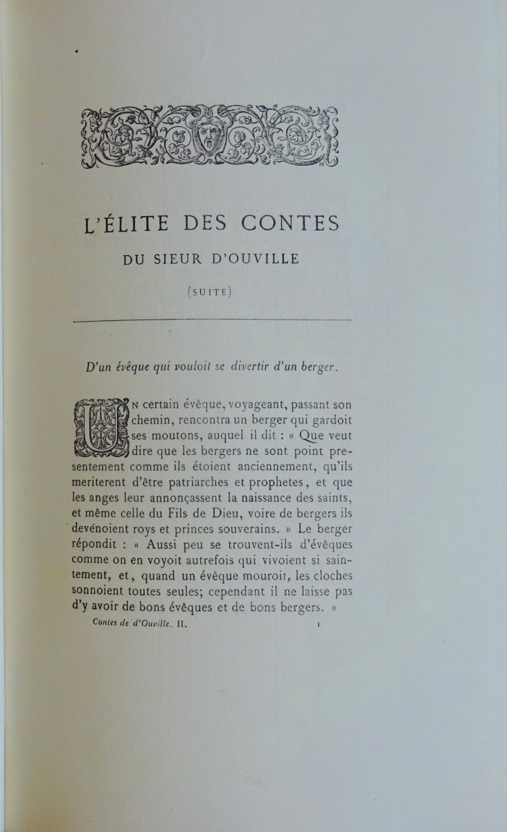 SIEUR D'OUVILLE - L'élite des contes du sieur D'Ouville. Librairie des Bibliophiles, 1883.-photo-6