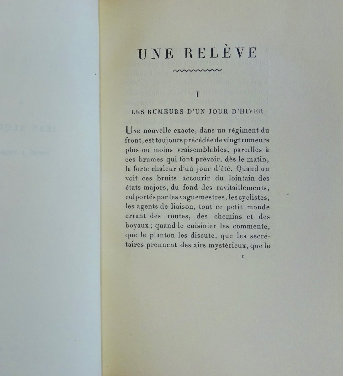 THARAUD (Jérome et Jean) - Une relève. Émile-Paul Frères, 1919 et en édition originale.-photo-3