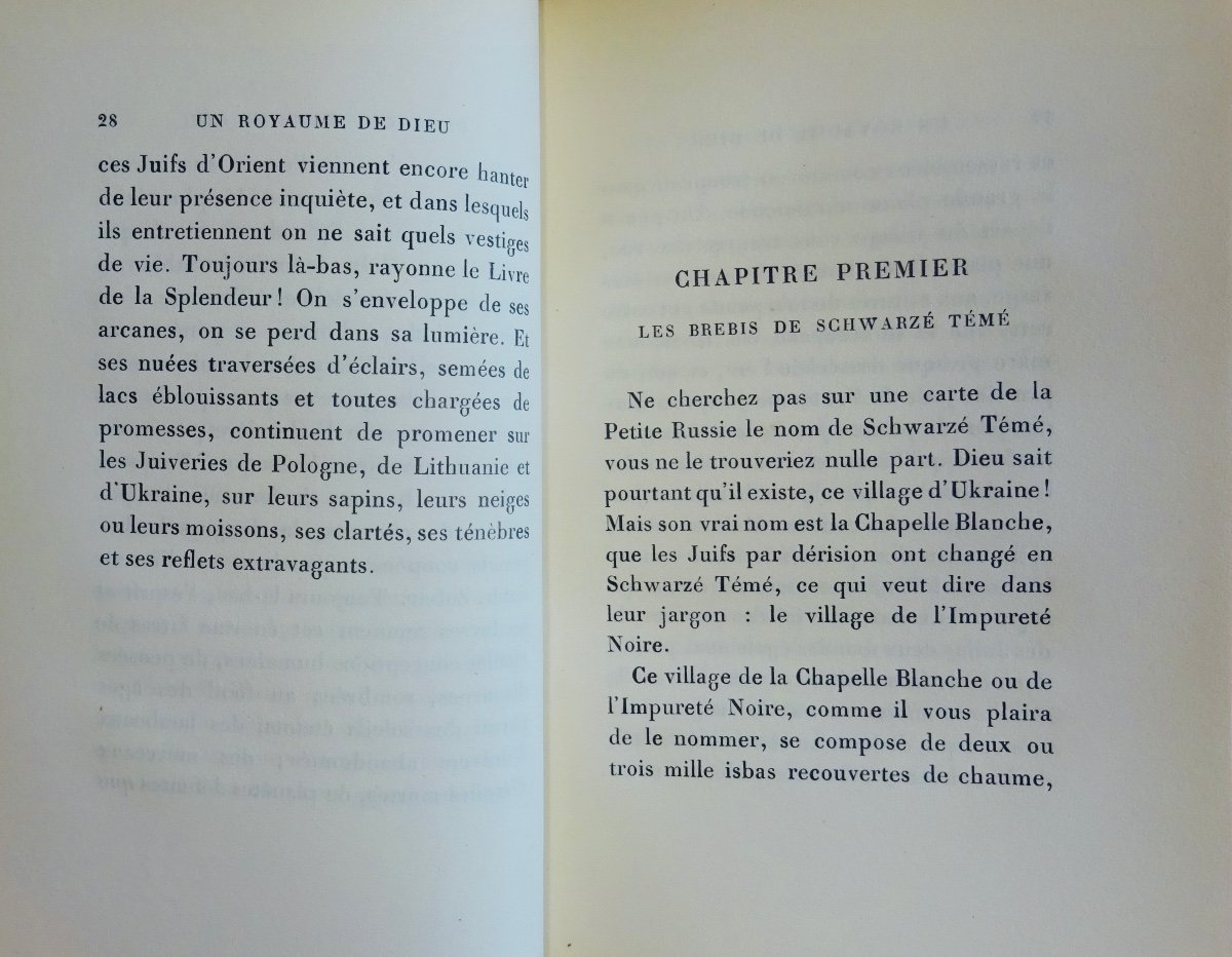 Tharaud (jérome And Jean) - A Kingdom Of God. Librairie Plon, 1920, First Edition.-photo-4