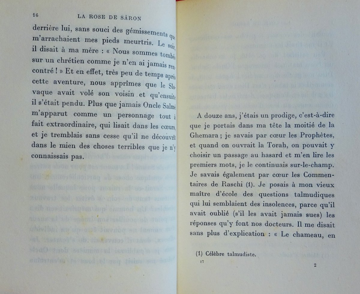 THARAUD (Jérome et Jean) - La rose de Sâron. Librairie Plon, 1927, exemplaire numéroté et relié-photo-5