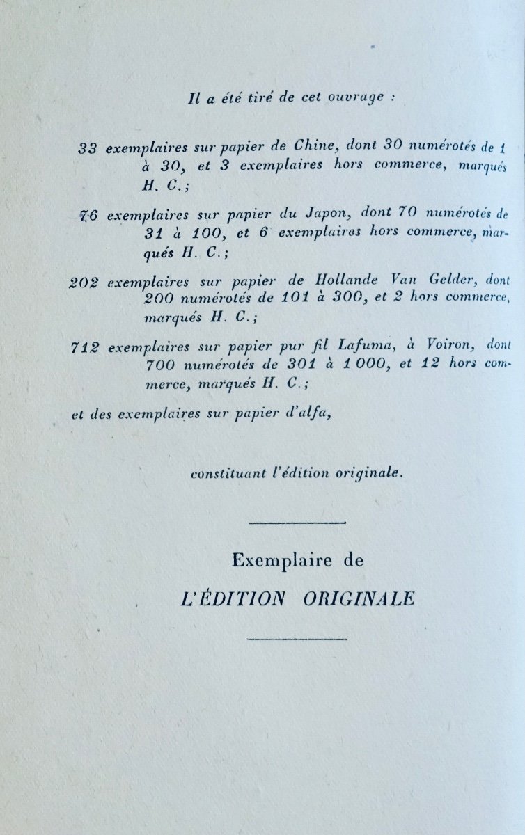 Tharaud (jérome Et Jean) - The Golden Bird. Librairie Plon, 1931, Sent By The Author.-photo-3
