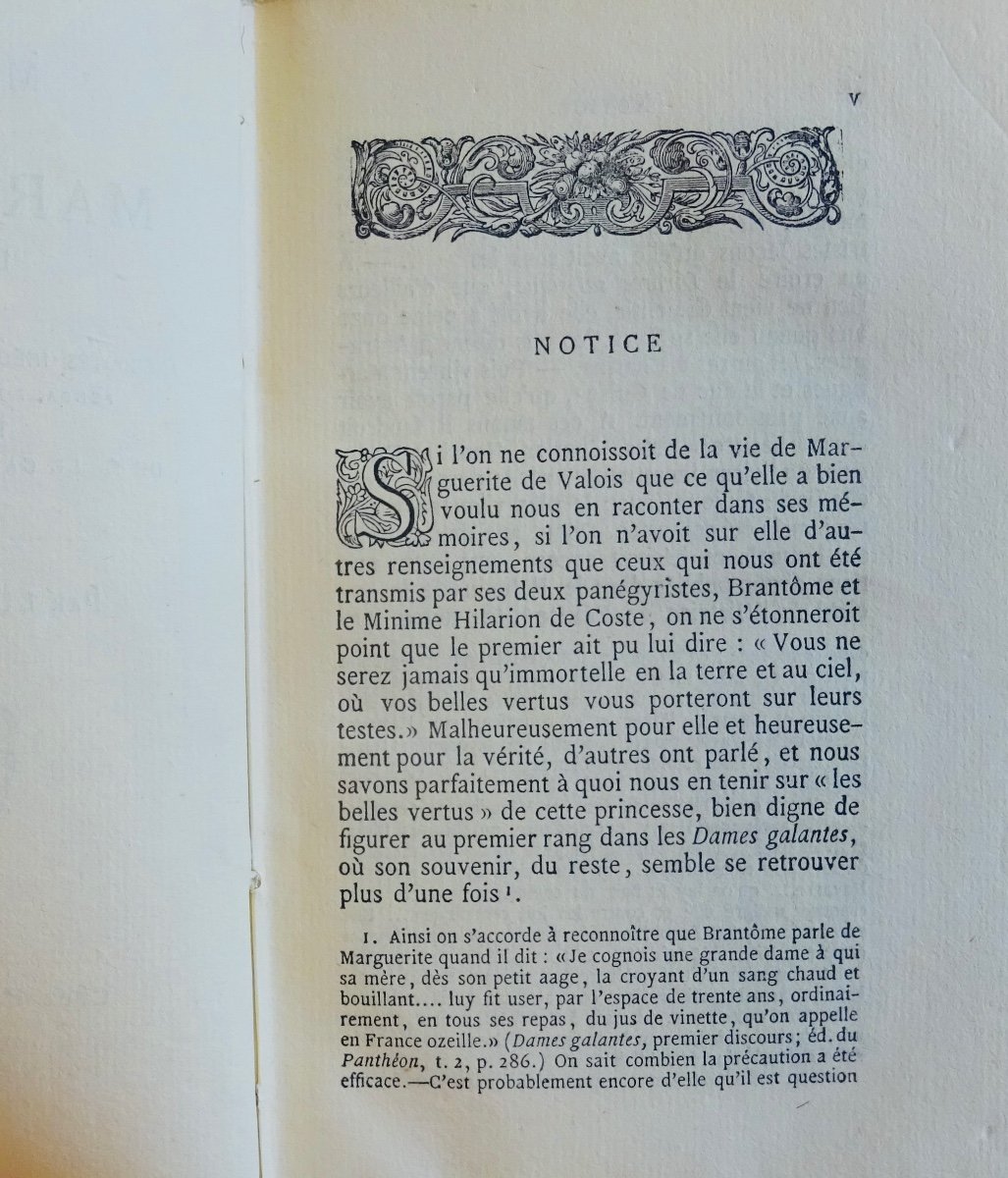 Valois (marguerite De) - Memoirs Of Marguerite De Valois. Jannet, 1858, Publisher's Cardboard.-photo-2