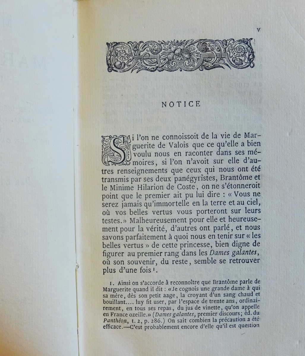VALOIS (Marguerite de) - Mémoires de Marguerite de Valois. Jannet, 1858, cartonnage d'éditeur.-photo-2