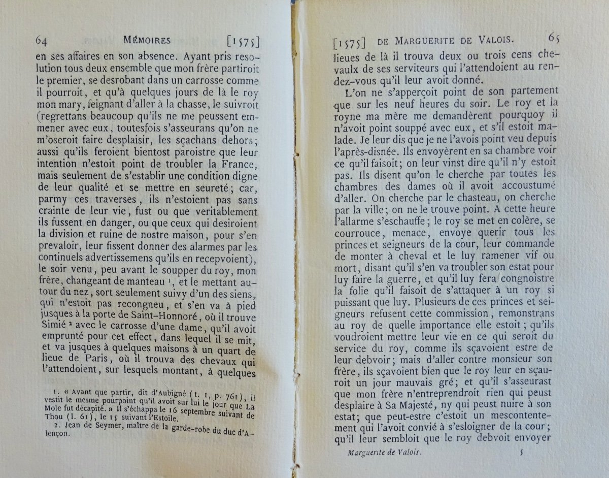 Valois (marguerite De) - Memoirs Of Marguerite De Valois. Jannet, 1858, Publisher's Cardboard.-photo-4