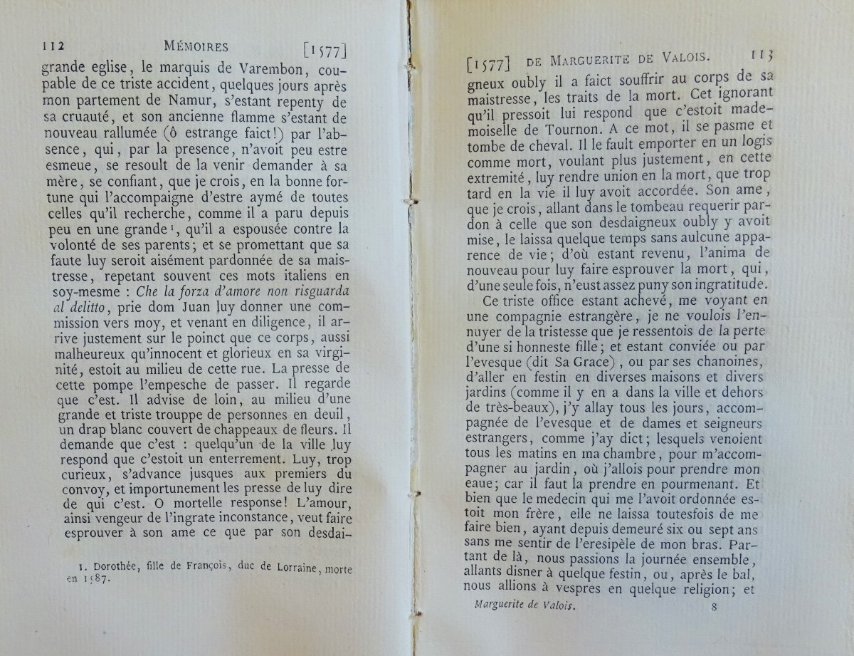 Valois (marguerite De) - Memoirs Of Marguerite De Valois. Jannet, 1858, Publisher's Cardboard.-photo-6