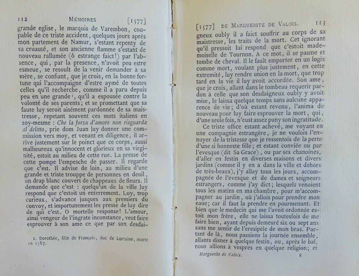 VALOIS (Marguerite de) - Mémoires de Marguerite de Valois. Jannet, 1858, cartonnage d'éditeur.-photo-6